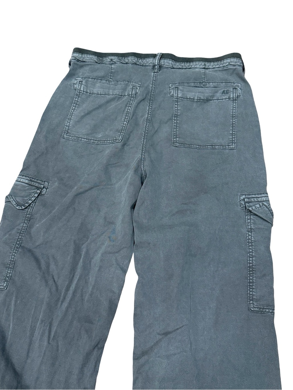 American Eagle Outfitters Wide-Leg Cargo Pants in Charcoal Gray - Picture 9 of 13